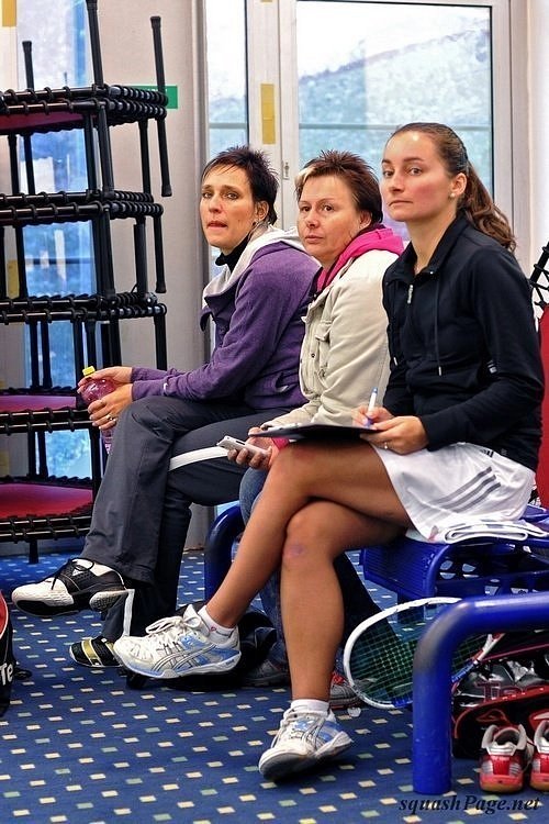 Tereza Malotová, Renata Svobodová, Petra Oličová squash