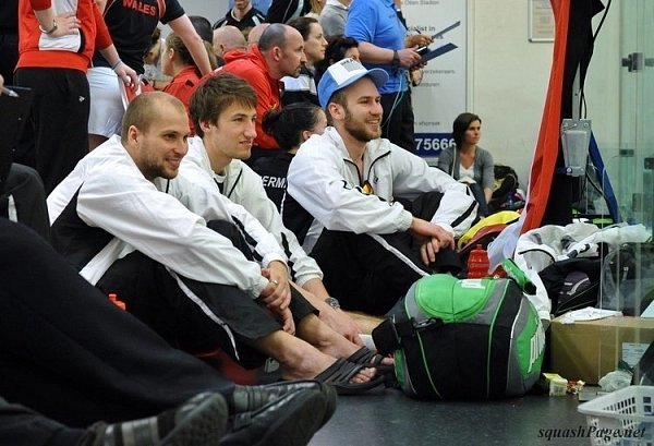 Ondřej Ertl, Ondřej Uherka, Lukáš Jelínek squash