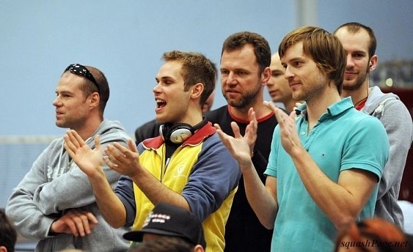 David Tománek, Jaroslav Čech, Jakub Stupka, Ivo Koranda squash