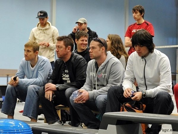 Tomáš Cvikl, Shaun Moxham, David Tomínek, Patric Schneider squash