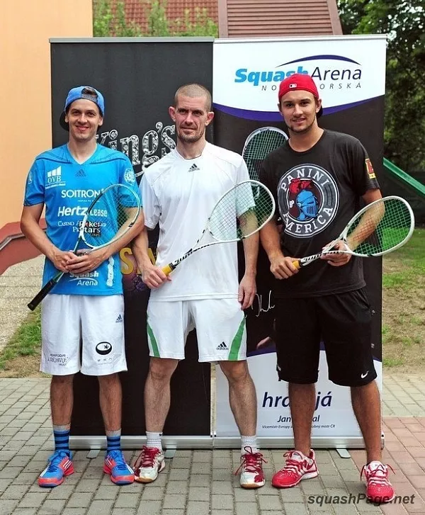 Jan Koukal, Gus Hansen, Petr Mrázek squash