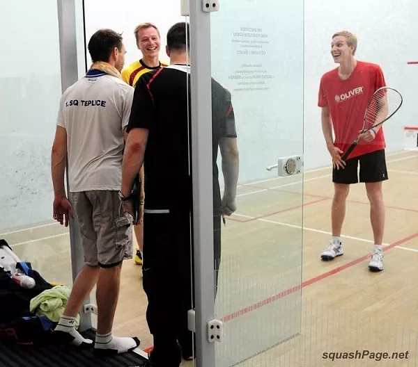 Marek Hlaváč, Josef Fanta, Pavel Beneš, Michal Bodiš squash