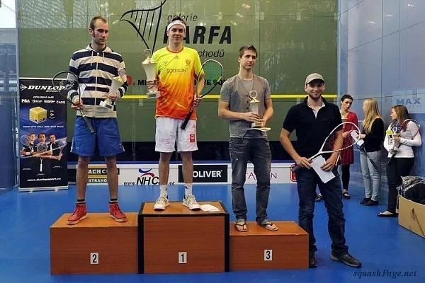 Lukáš Jelínek, Jan Koukal, Petr Martin, Ondřej Ertl squash