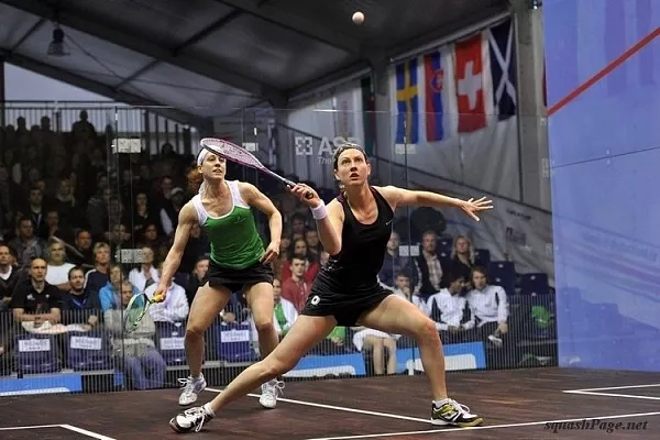 Alison Waters, Laura Mylotte squash