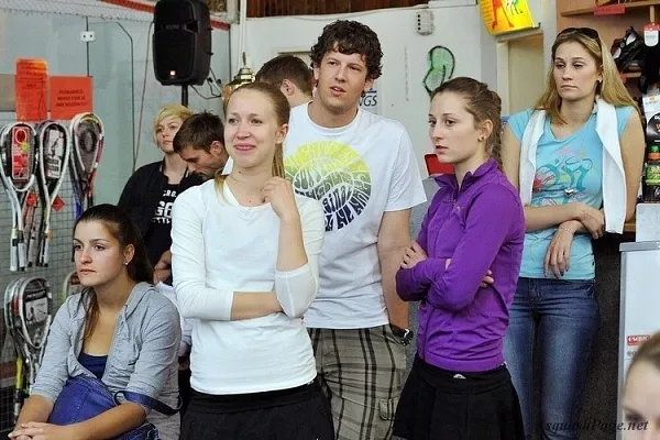 Anna Klimundová, Natálie Babjuková, Roman Švec squash